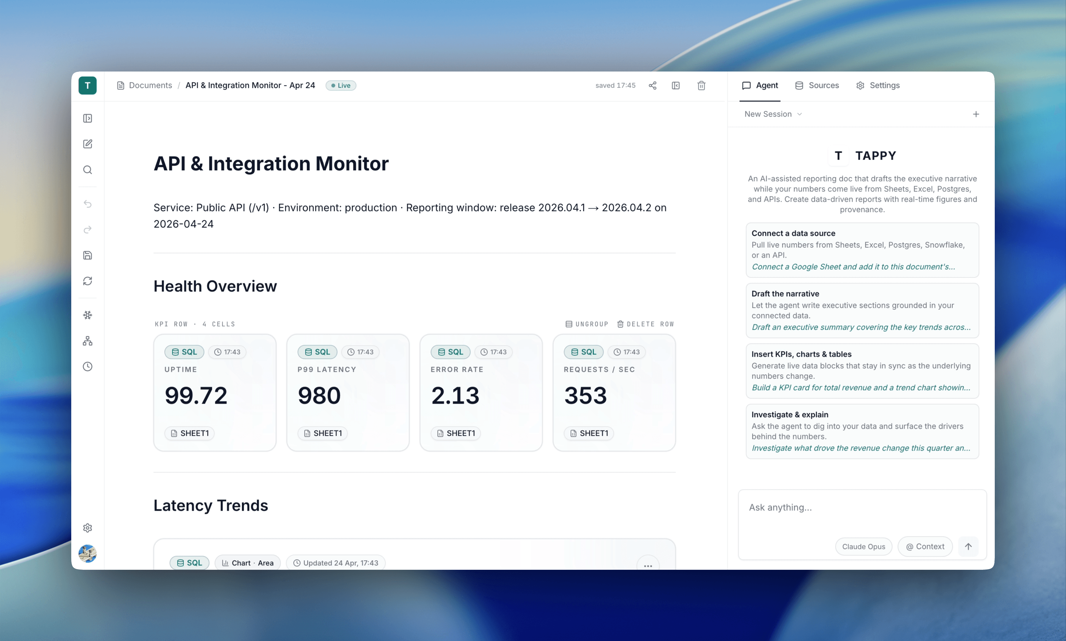 Editor with sidebar, canvas, toolbar, and agent panel visible.